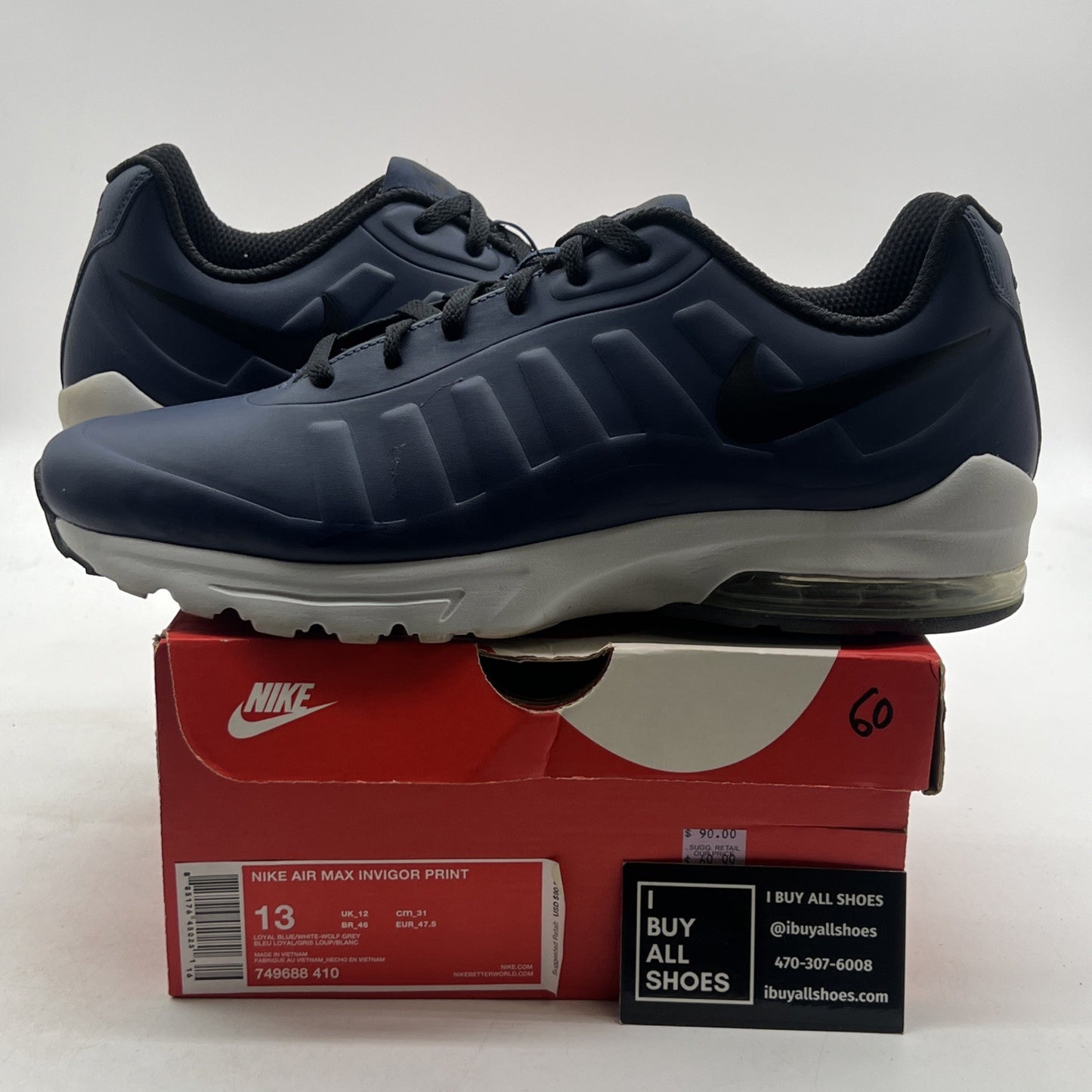 Size 13 - Nike Air Max Invigor Print Loyal Blue (749688-410)