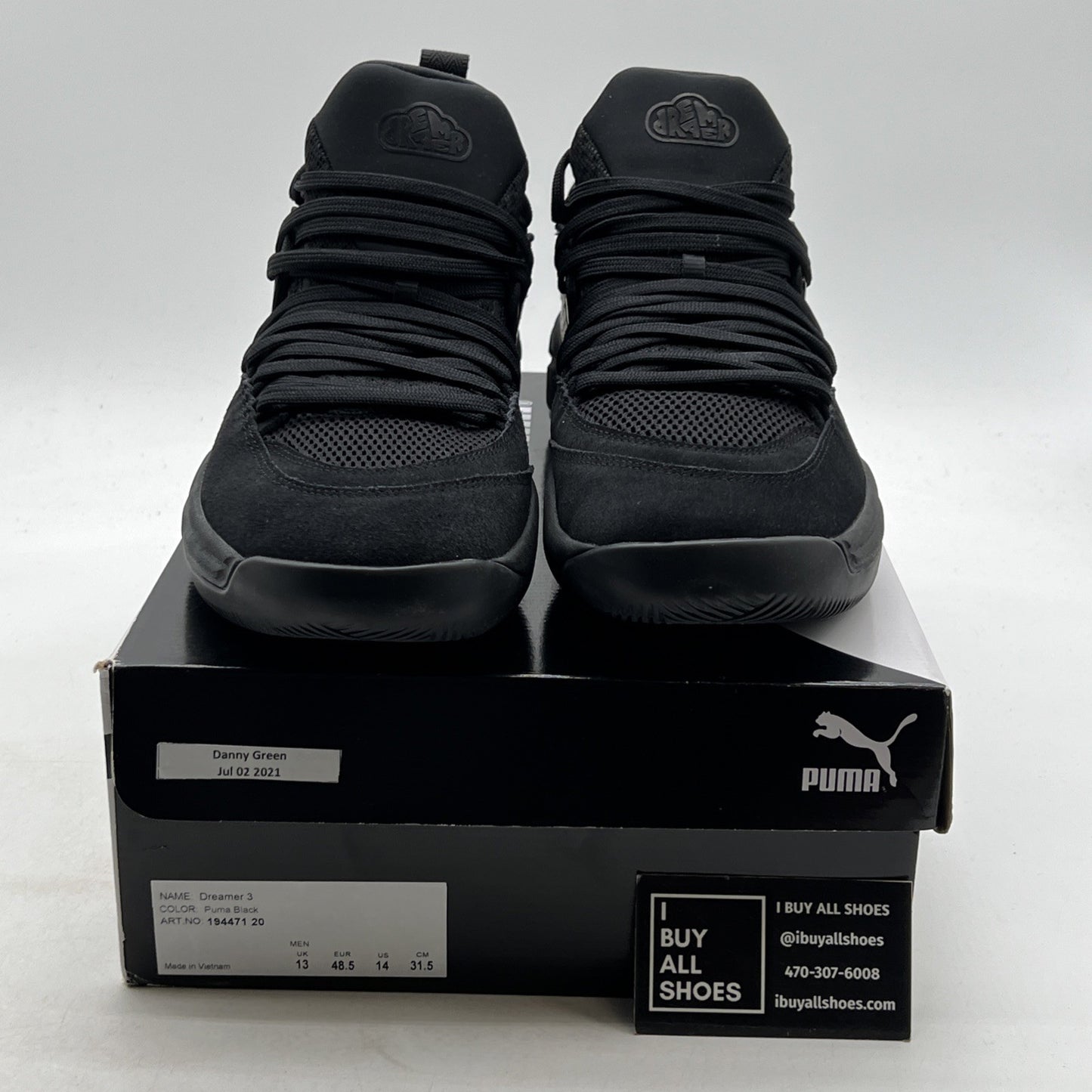 Size 13 - PUMA Dreamer 3 Mid tops: Triple Black (194471-20)