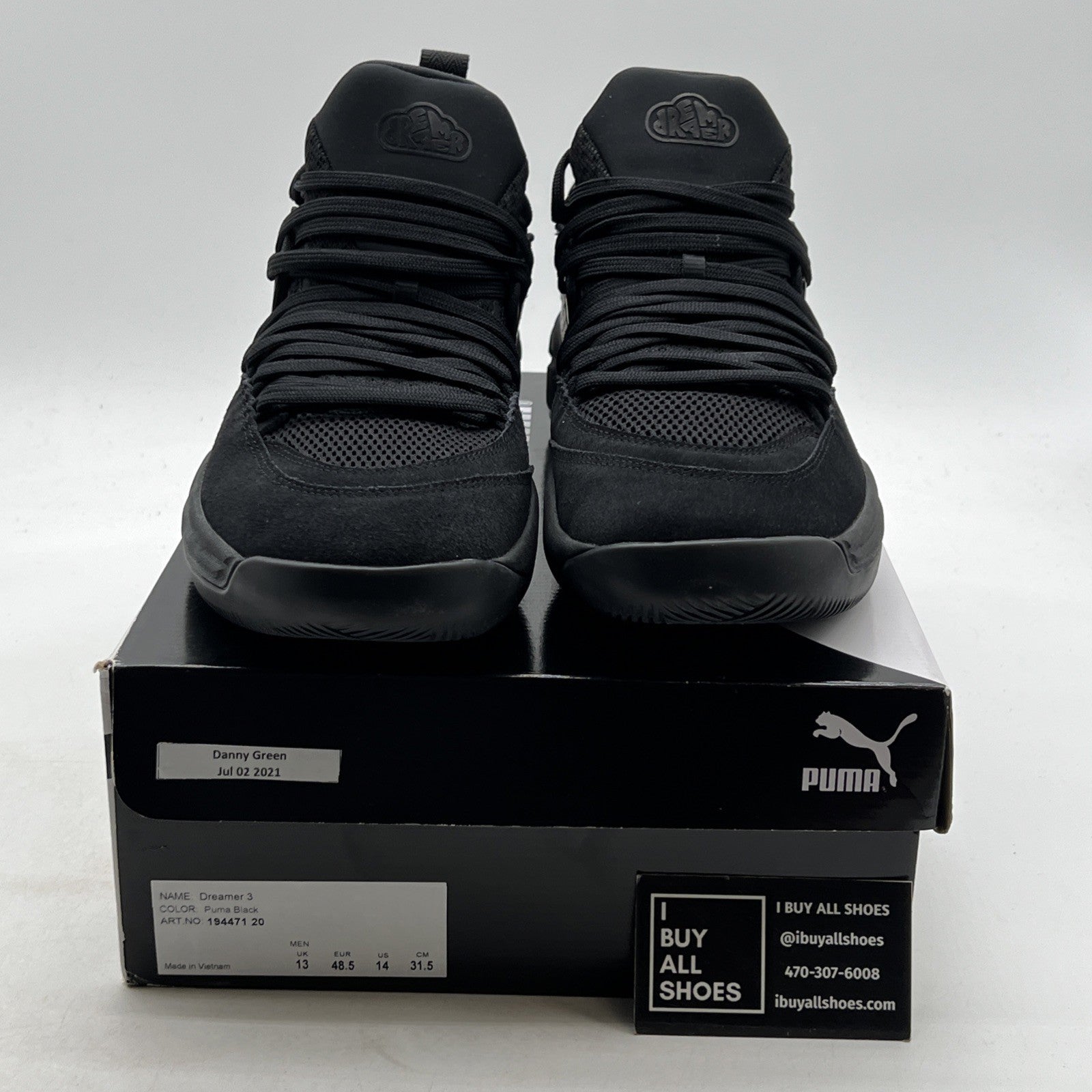 Size 13 - PUMA Dreamer 3 Mid tops: Triple Black (194471-20)