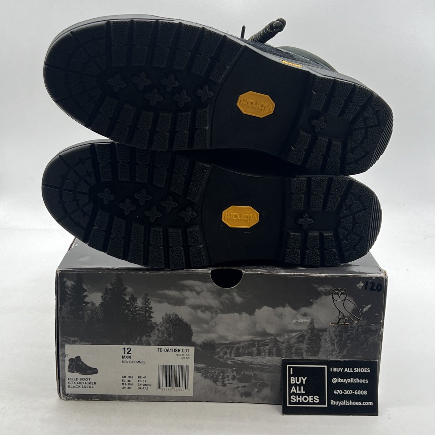 Size 12 - Timberland X OVO Gore Tex Lace Up Drake Fashion Leather Field Boots