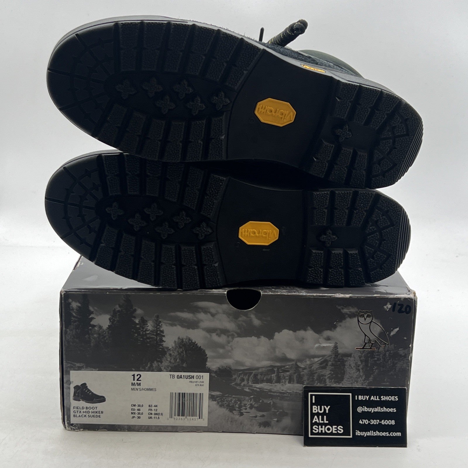 Size 12 - Timberland X OVO Gore Tex Lace Up Drake Fashion Leather Field Boots