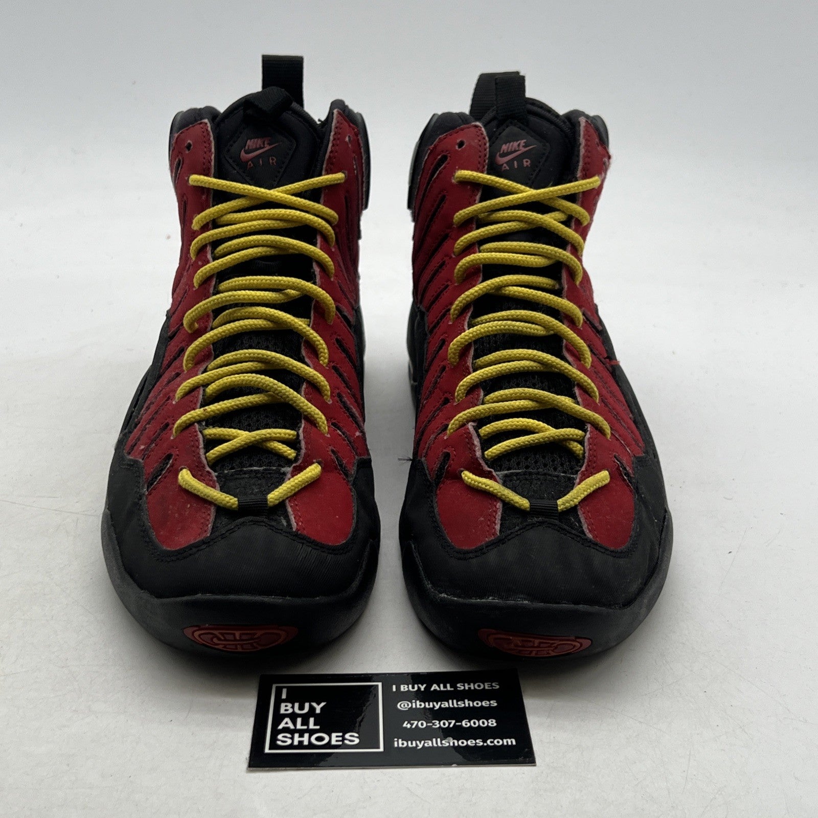 Size 10.5 - Nike Air Bakin 2013 Black Red (316383-001)