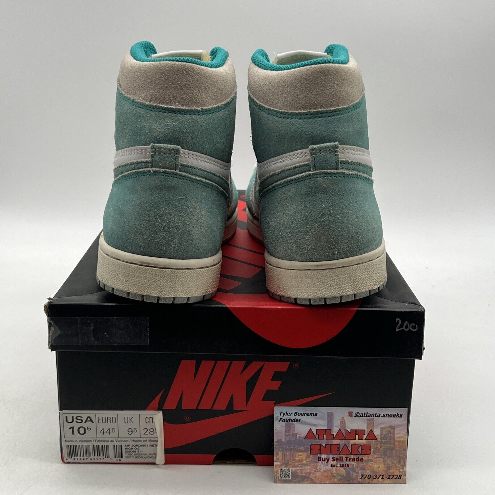 Size 10.5 - Jordan 1 Retro OG High Turbo Green (555088-311)