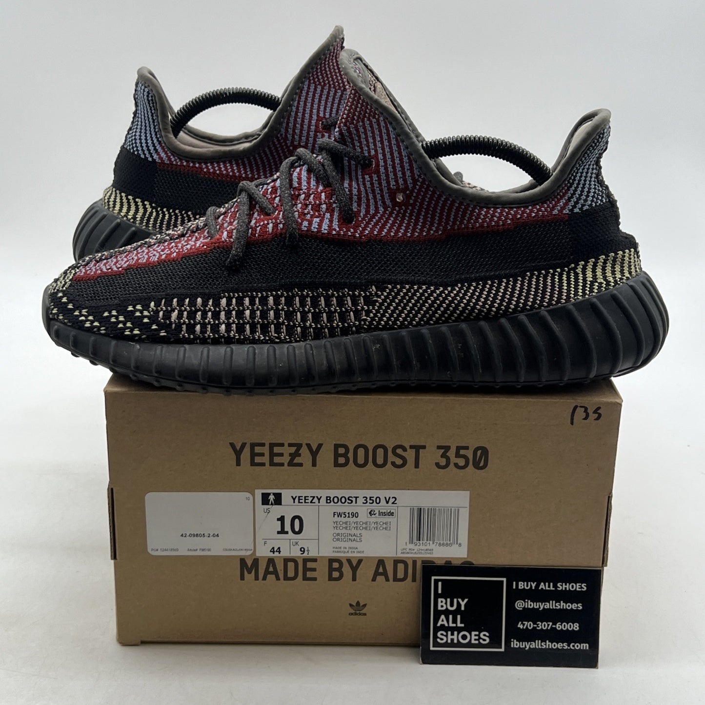 Size 10 - adidas Yeezy Boost 350 V2 Yecheil Non-Reflective (FW5190)