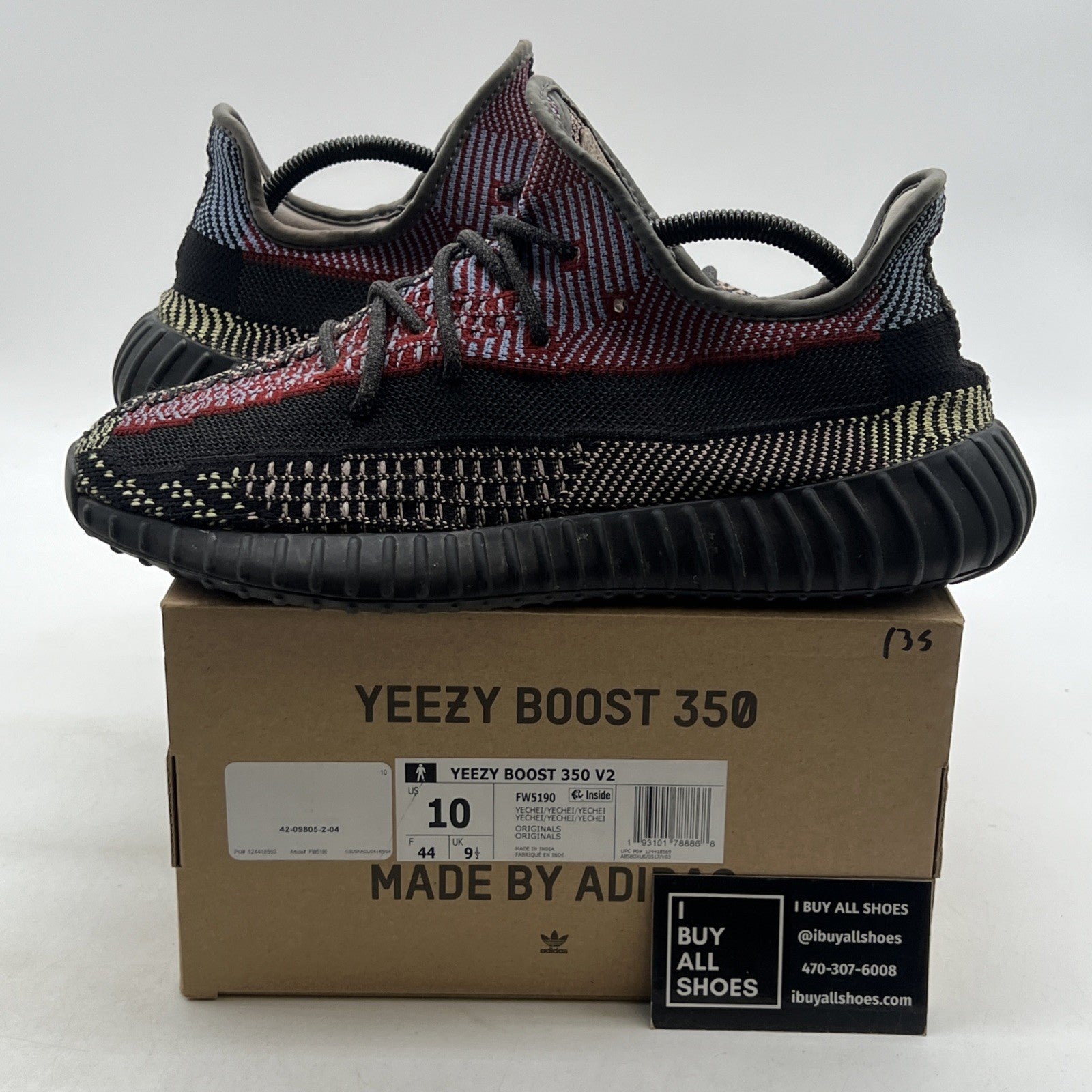 Size 10 - adidas Yeezy Boost 350 V2 Yecheil Non-Reflective (FW5190)