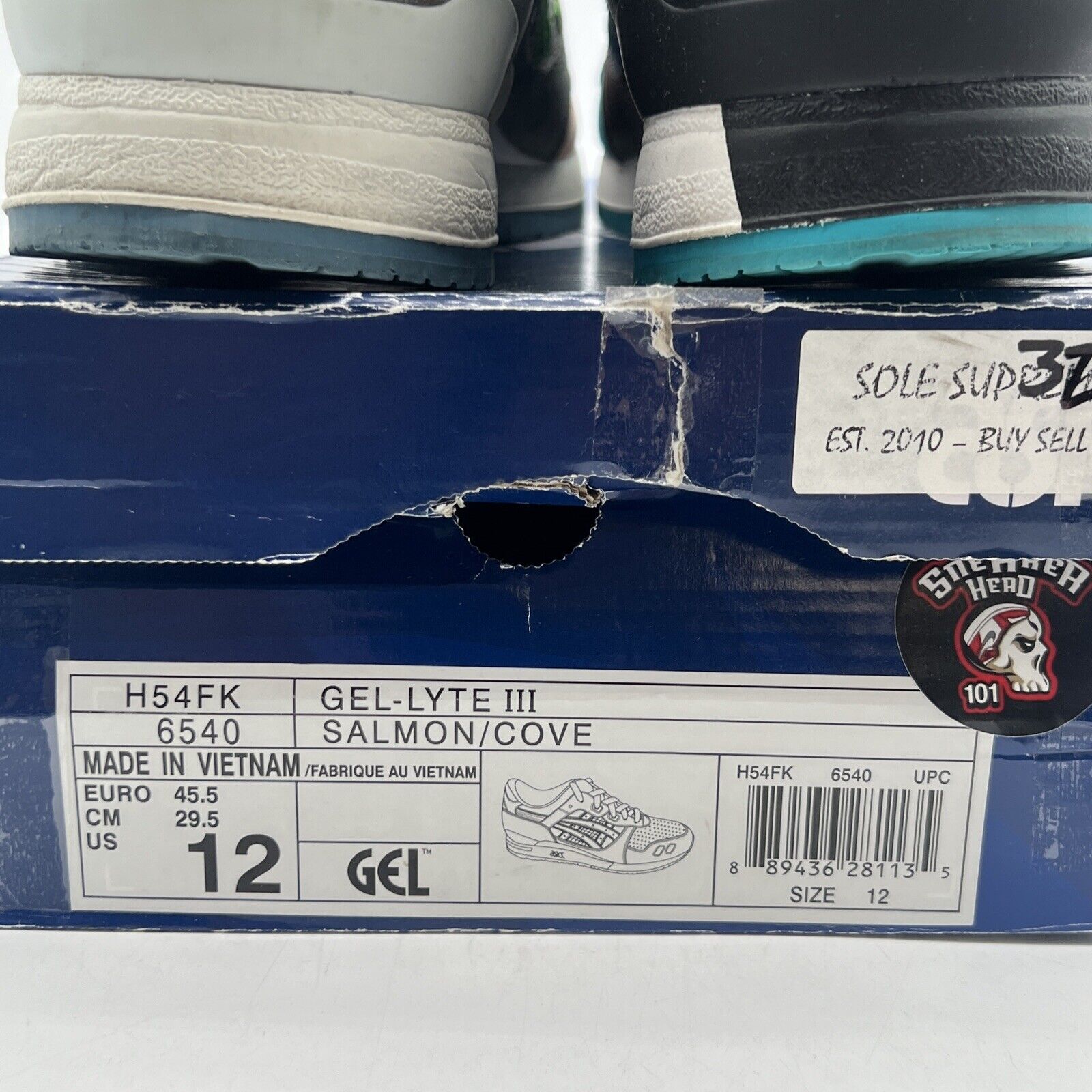 Size 12 - ASICS Ronnie Fieg x Gel Lyte 3 Homage White Suede (H54FK6540)
