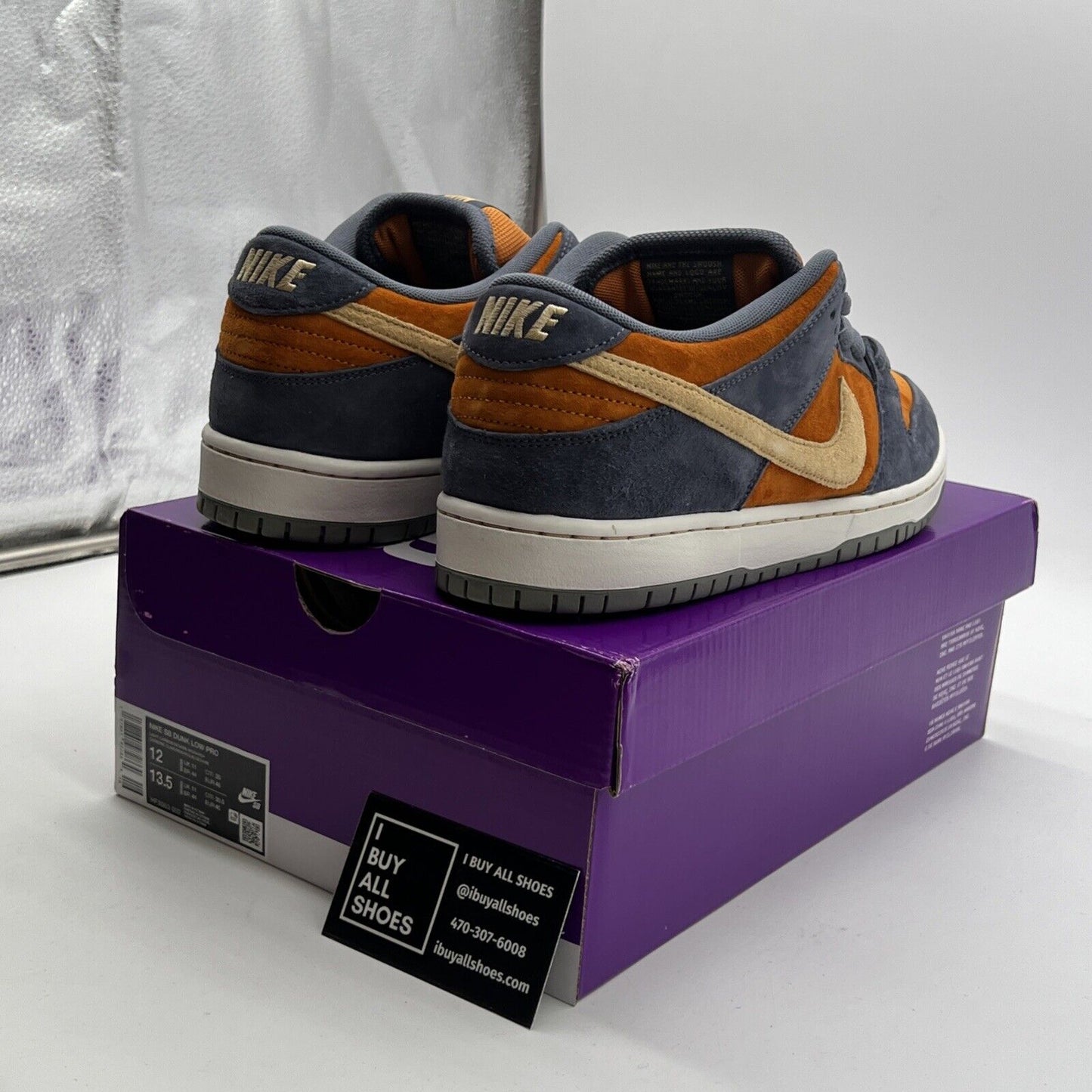 Size 12 - Nike Dunk SB Low Light Carbon Monarch (HF3063-002)