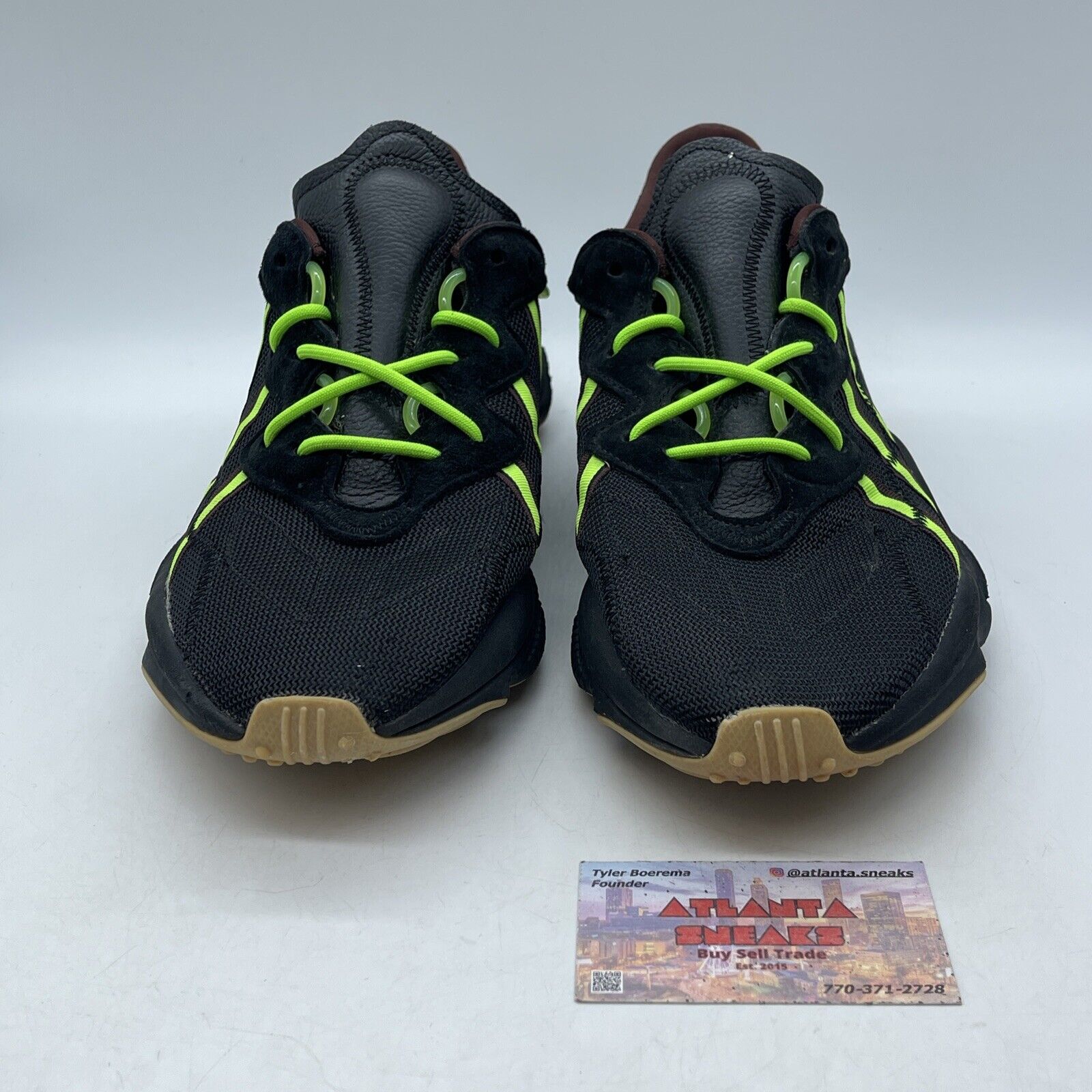 Size 12 - adidas Pusha T x Ozweego King Push Green Black Brown Suede (FV2484)