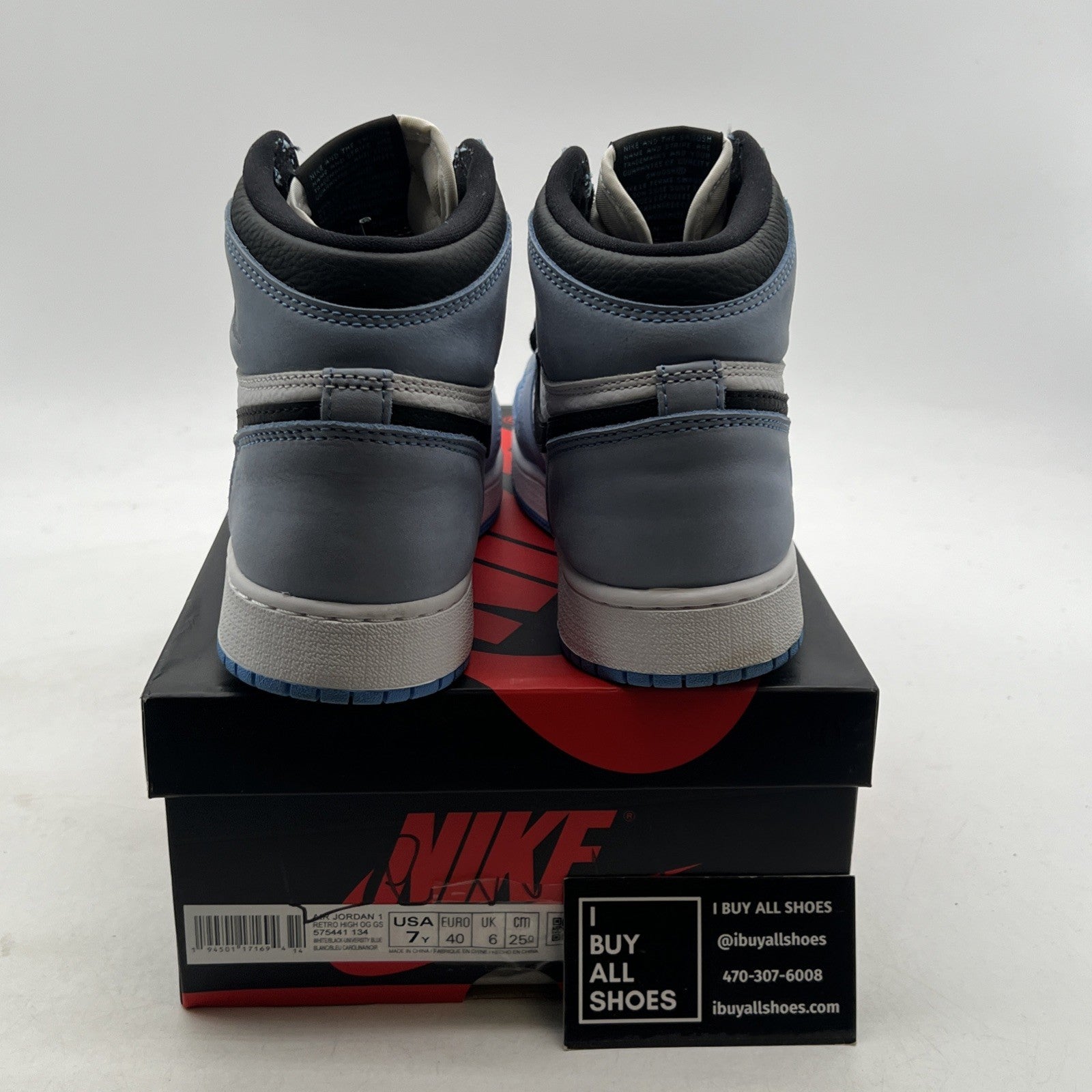 Size 7 - Air Jordan 1 Retro OG High University Blue (575441-134)