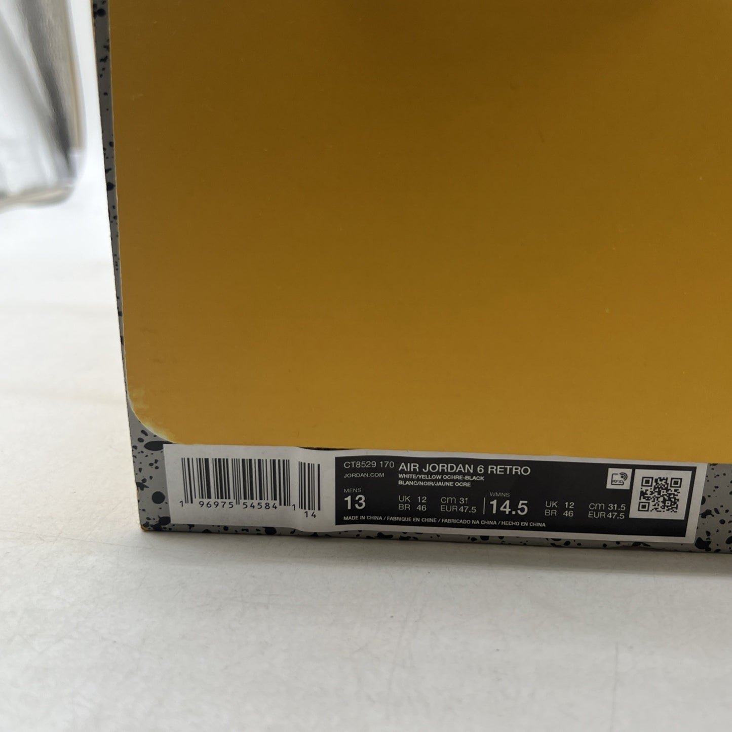 Size 13 - Air Jordan 6 Retro Yellow Ochre (CT8529-170)