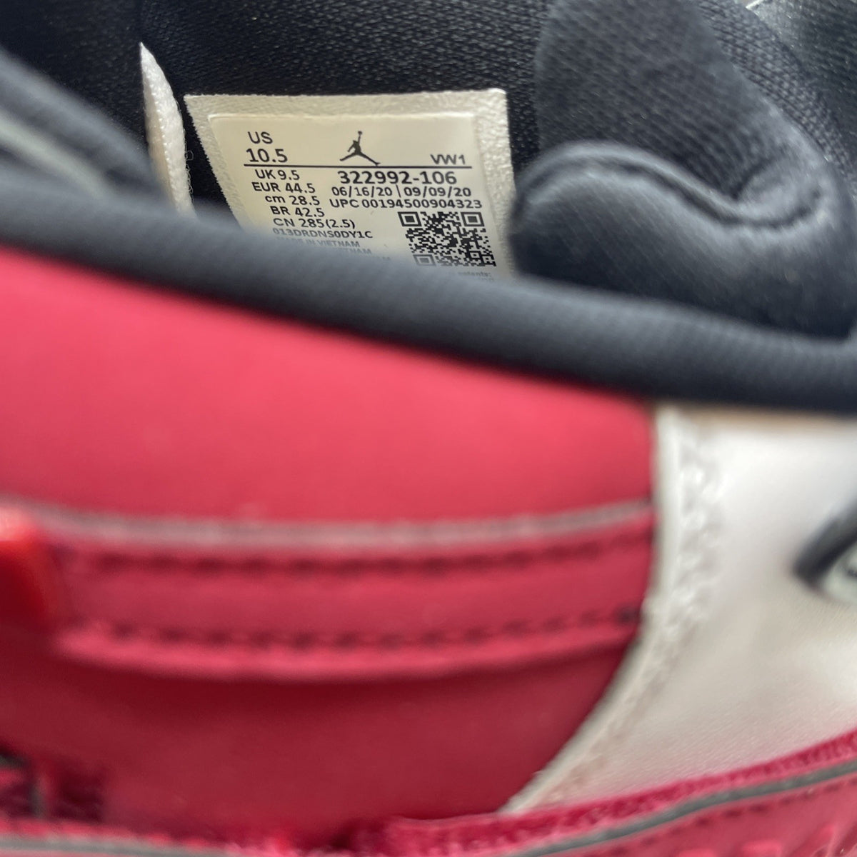 Size 10.5 - Air Jordan 6 Rings White Carmine (322992-106)