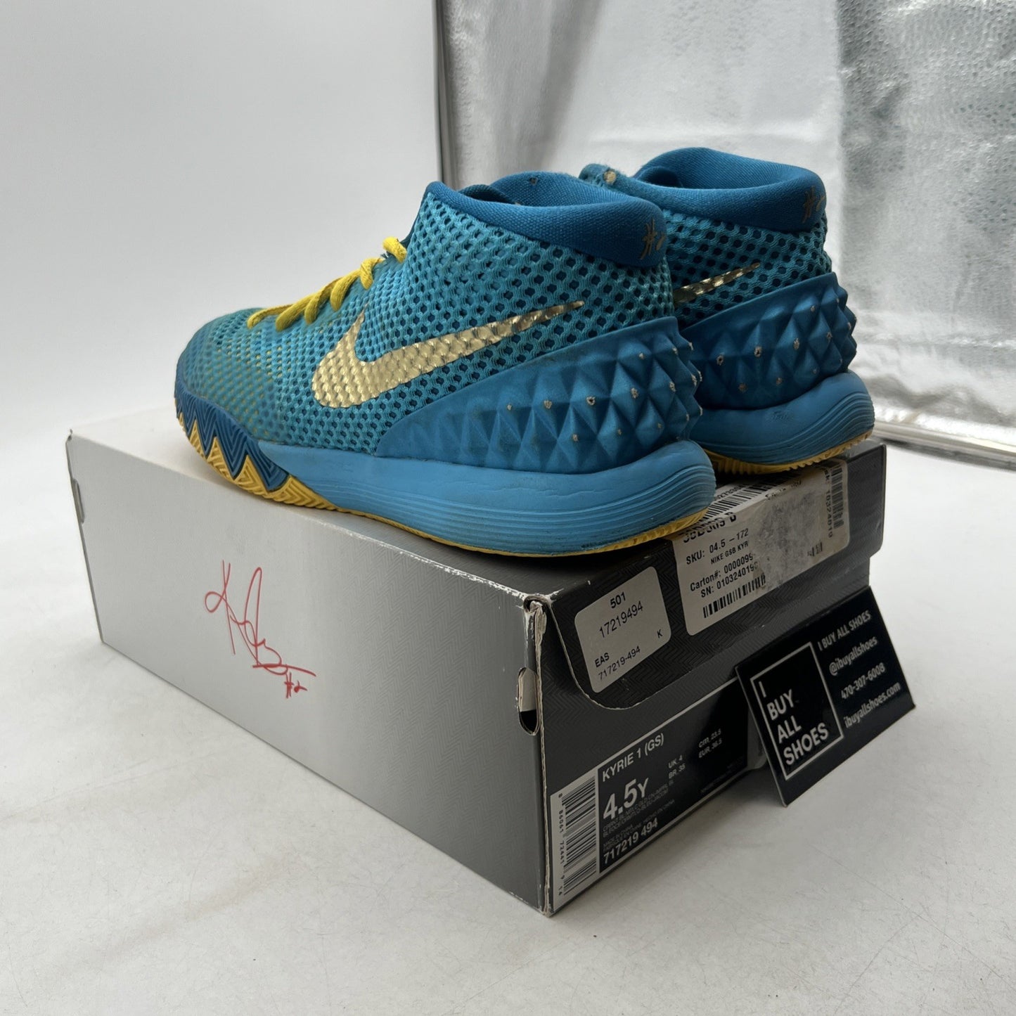 Size 4.5Y - Nike Kyrie 1 Cereal Basketball Sneakers (717219-494)