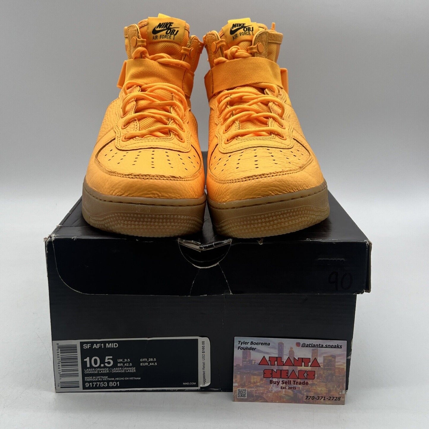 Size 10.5 - Nike SF Air Force 1 Mid OBJ Gum (917753-801)