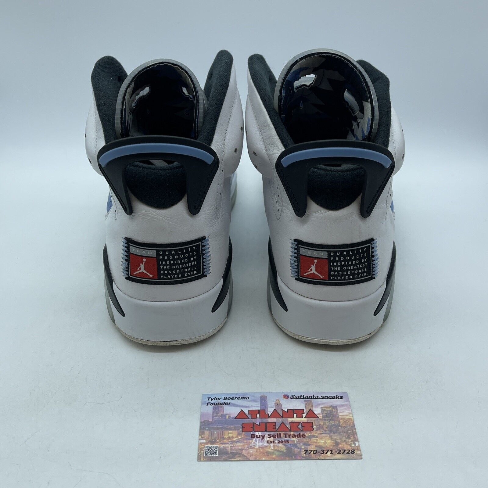 Size 12 - Jordan 6 Retro Mid UNC Home Blue Suede White Leather (CT8529-410)