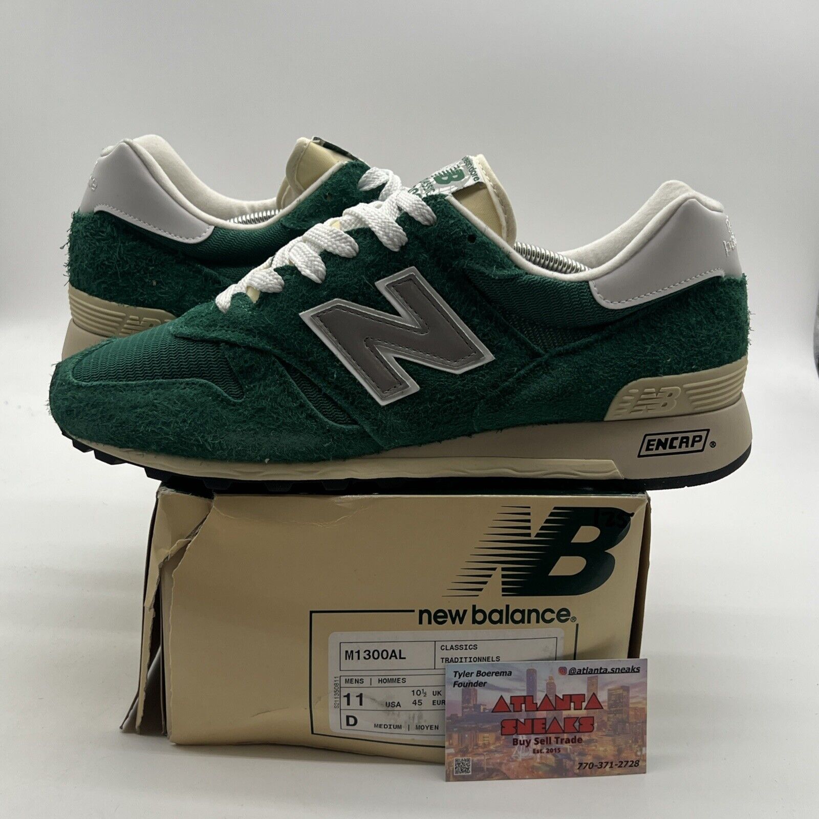 Size 11 - New Balance 1300 Aime Leon Dore “Botanical Green” (M1300AL)