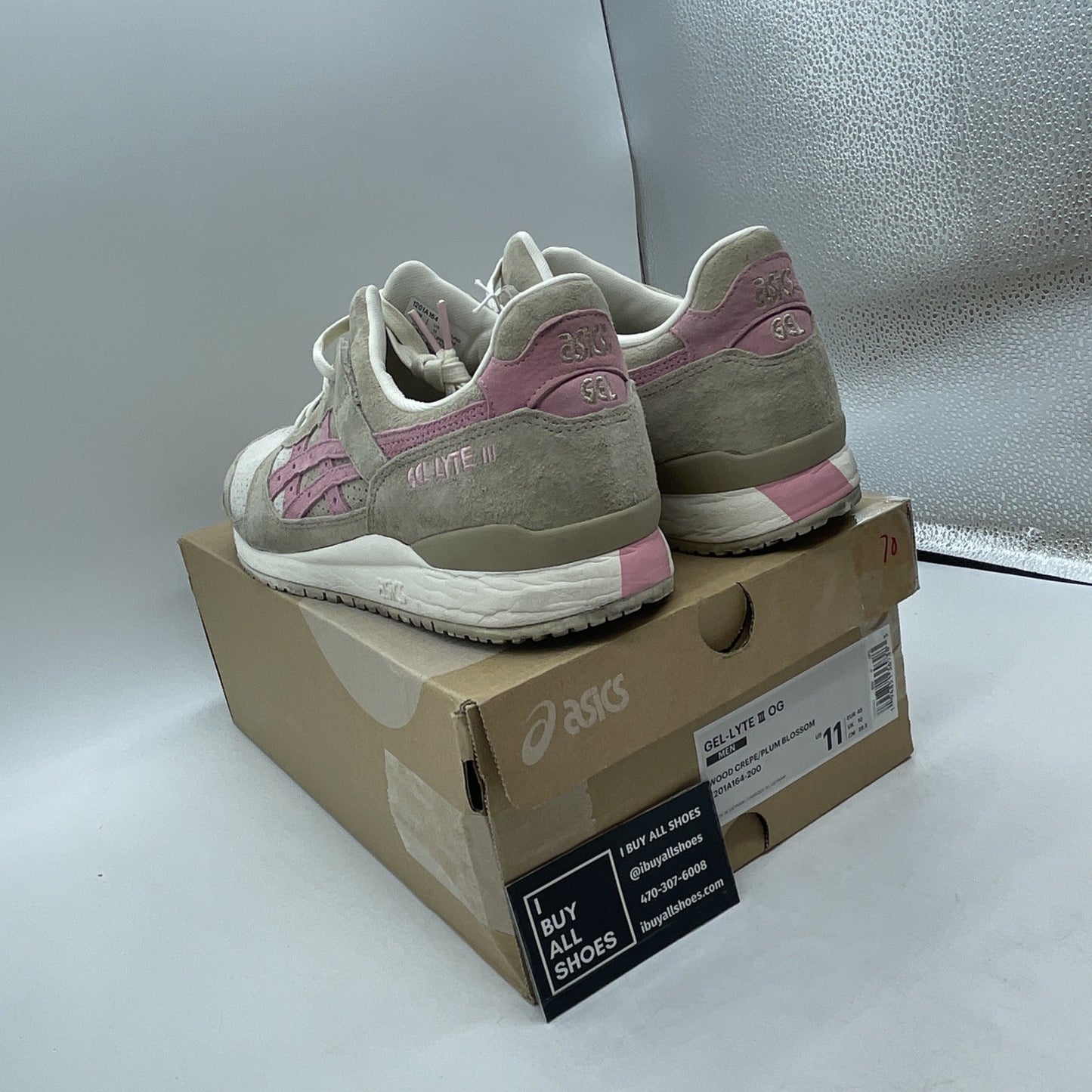 Size 11 - Asics Gel Lyte 3 OG Wood Crepe Blossom (1201A164-200)