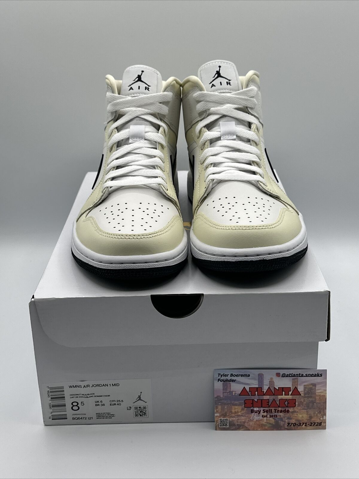 Size 8.5 - Jordan 1 Mid Coconut Milk - BQ6472121