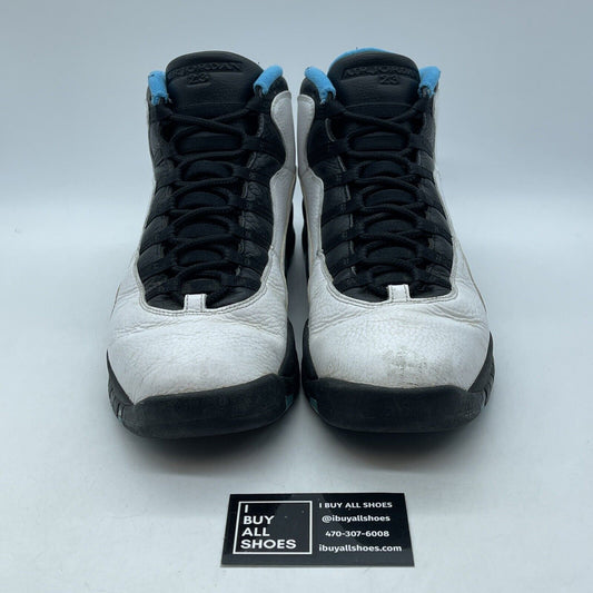Size 12 - Air Jordan 10 Retro 2014 Powder Blue White Black Leather (310805-106)