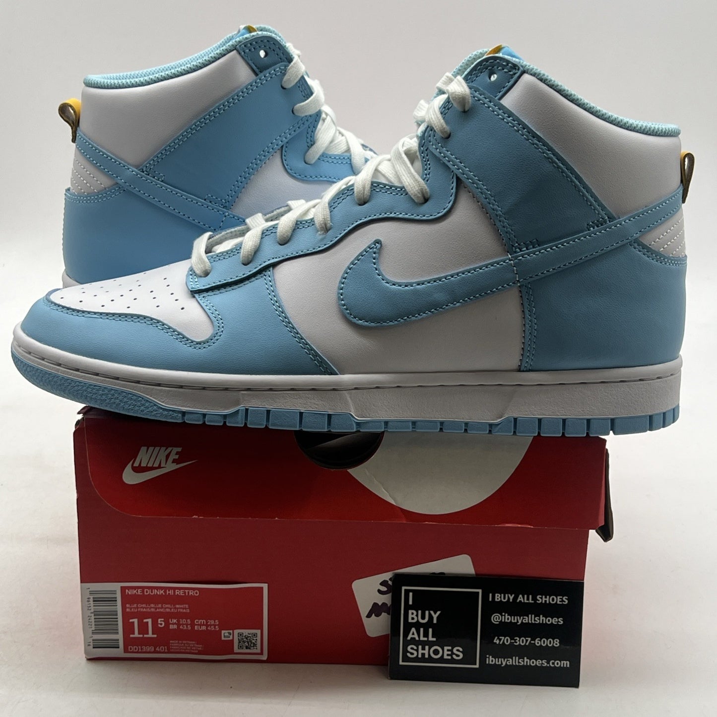 Size 11.5 - Nike Dunk High Blue Chill (DD1399-401)