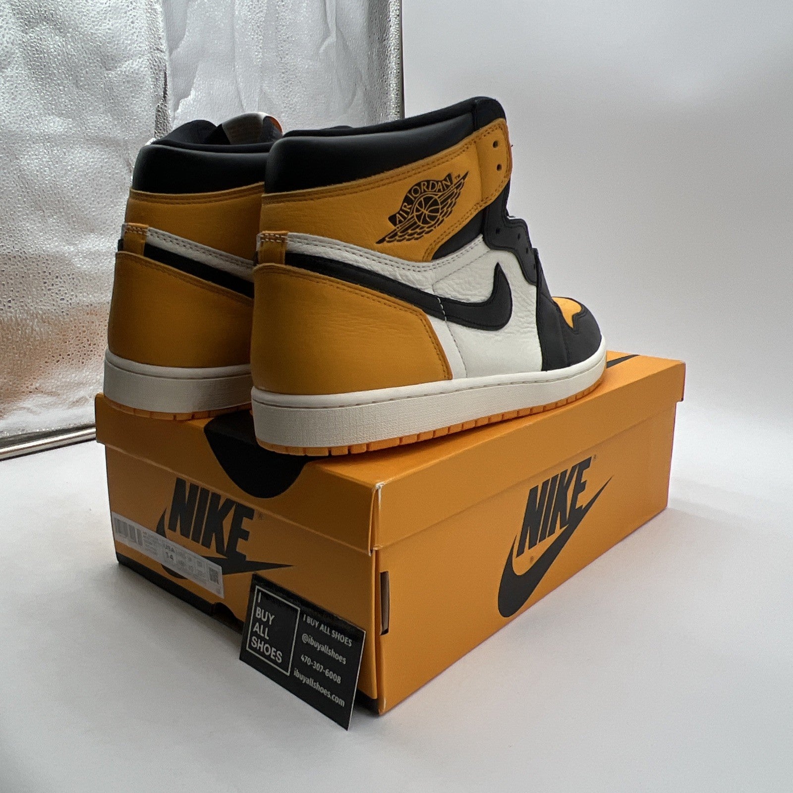 Size 14 - Air Jordan 1 Retro OG High Yellow Toe (555088-711)