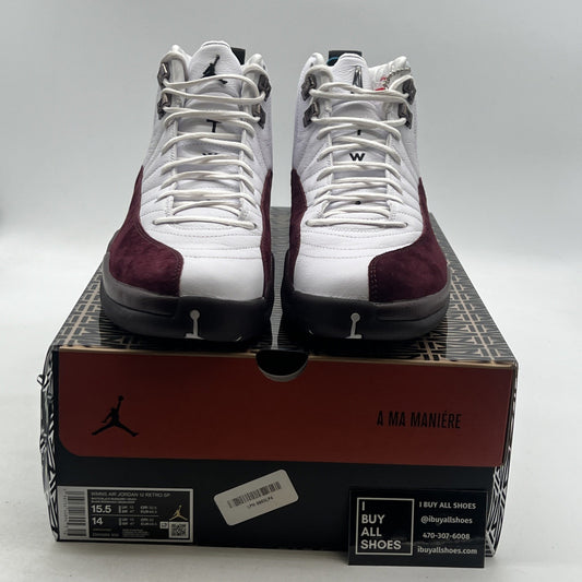 Size 15.5 - Air Jordan 12 Retro SP x A Ma Maniere Mid White W (DV6989-100)