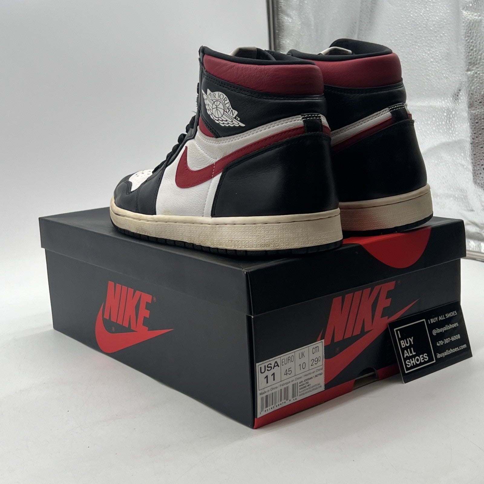 Size 11 - Air Jordan 1 Retro High OG Gym Red 2019 (555088-061)