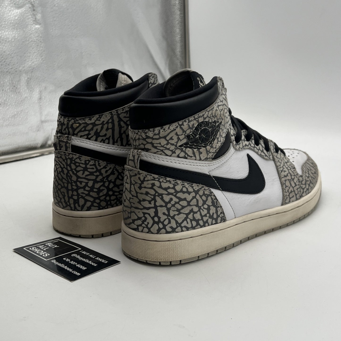 Size 10 - Air Jordan 1 Retro OG High White Cement (DZ5485-052)