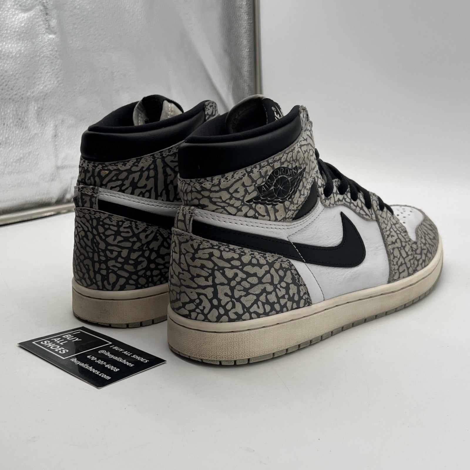 Size 10 - Air Jordan 1 Retro OG High White Cement (DZ5485-052)