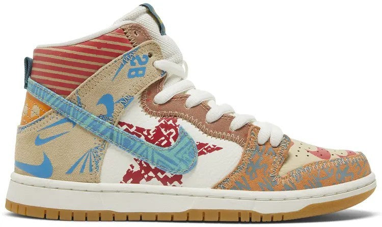 Size 9 - Nike Thomas Campbell x SB Dunk High What The (918321-381)