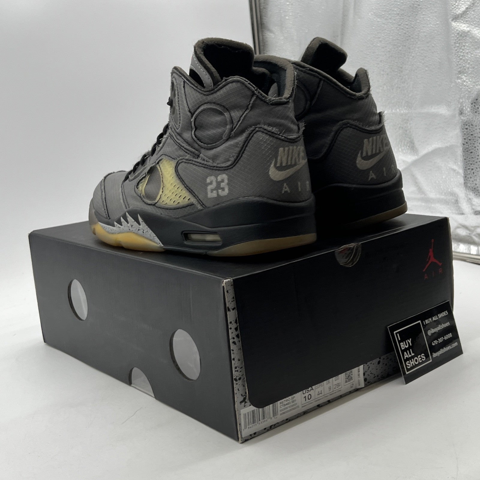 Size 10 - Air Jordan 5 Retro SP x Off-White Mid Muslin (CT8480-001)