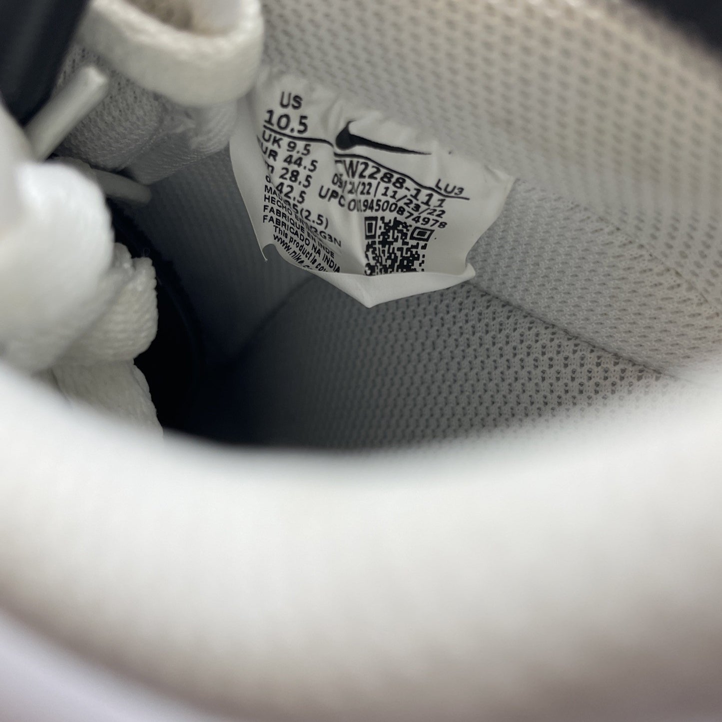 Size 10.5 - Nike Air Force 1 '07 Low Triple White Leather (CE2288-111)