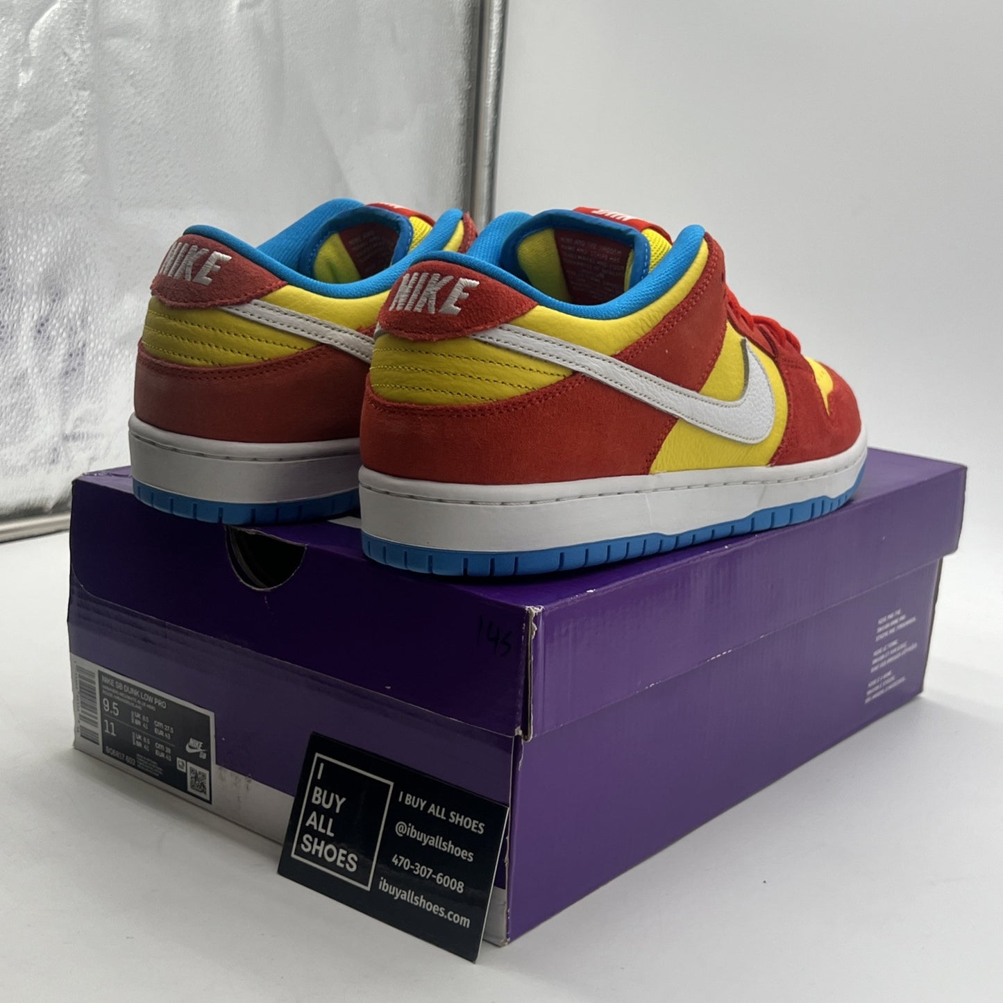 Size 9.5 - Nike SB Dunk Low Bart Simpson 2022 (BQ6817-602)