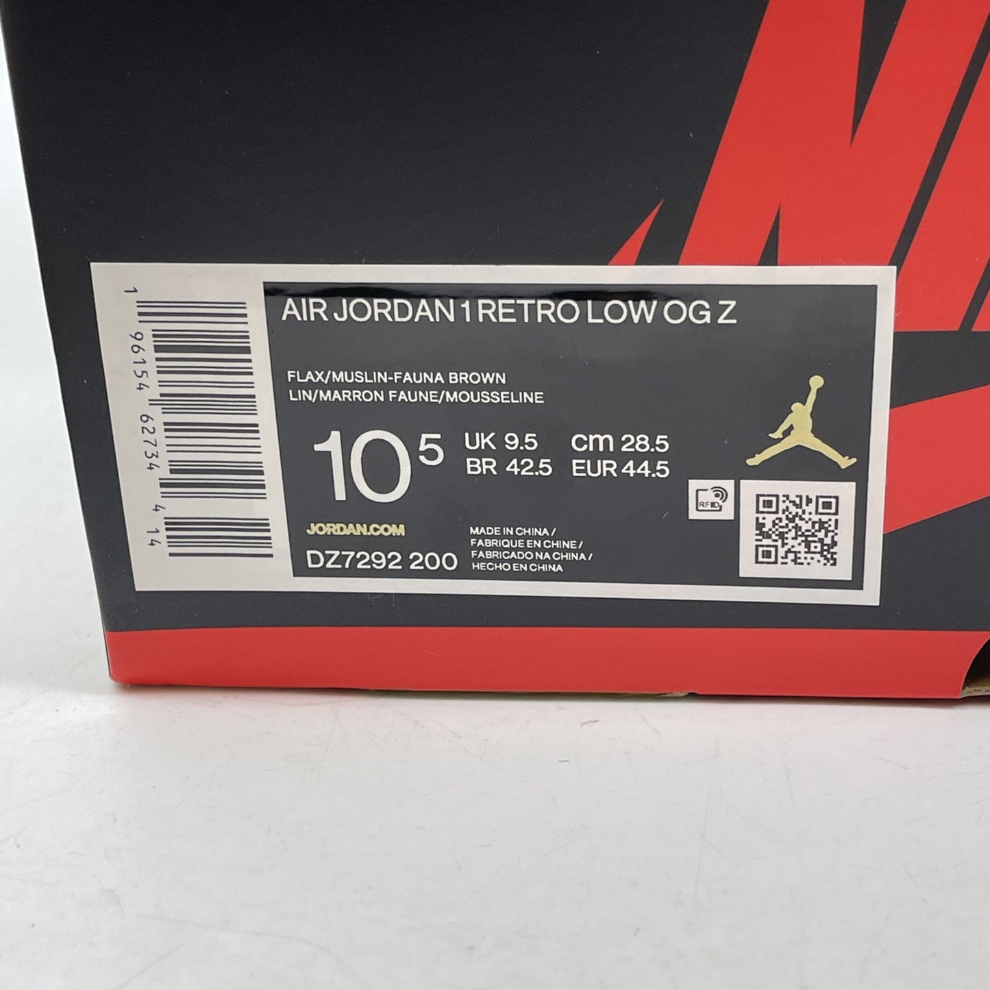 Size 10.5 - Jordan 1 Retro OG x Zion Williamson Low Voodoo Suede (DZ7292-200)