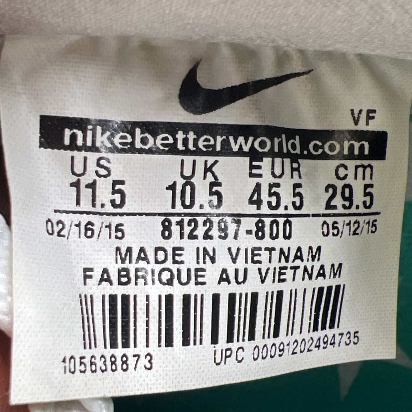 Size 11.5 - Nike Air Force 1 Low Lady Liberty (812297-800)