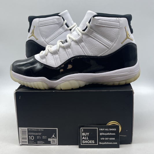 Size 10 - Jordan 11 Retro Mid Gratitude / Defining Moments black White Leather