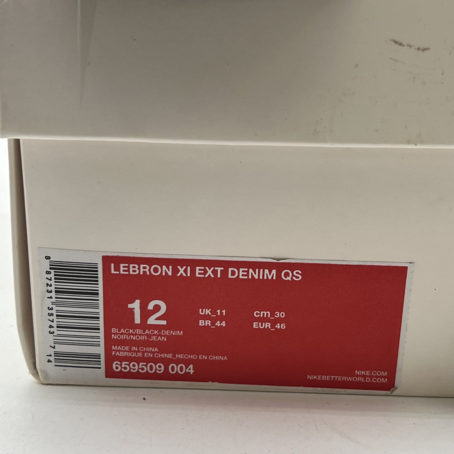 Size 12 - Nike LeBron 11 EXT Denim QS Denim (659509-004)