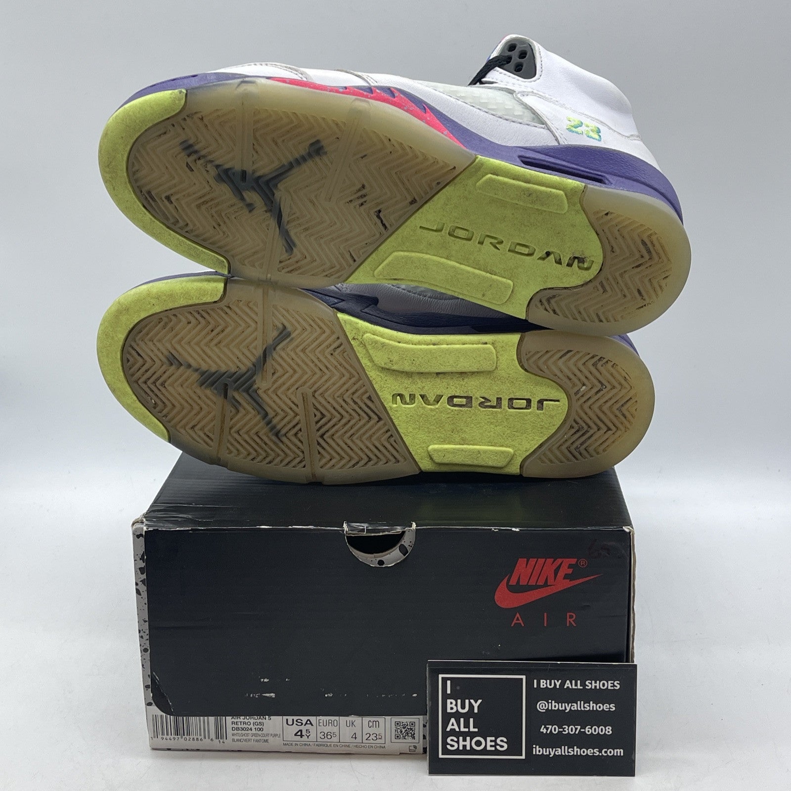 Size 4.5Y - Nike Air Jordan 5 GS Retro Alternate Bel Air (DB3024-100)