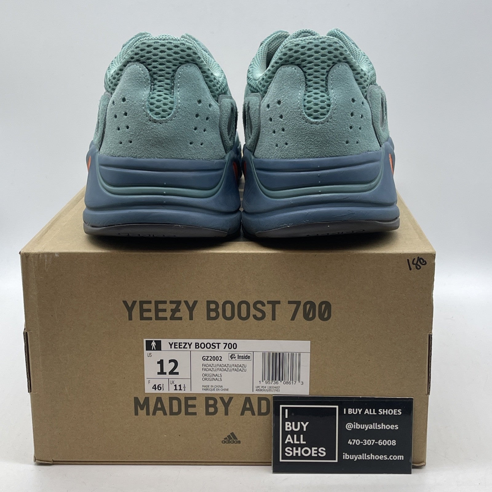 Size 12 - adidas Yeezy Boost 700 Faded Azure Blue Suede Leather (GZ2002)