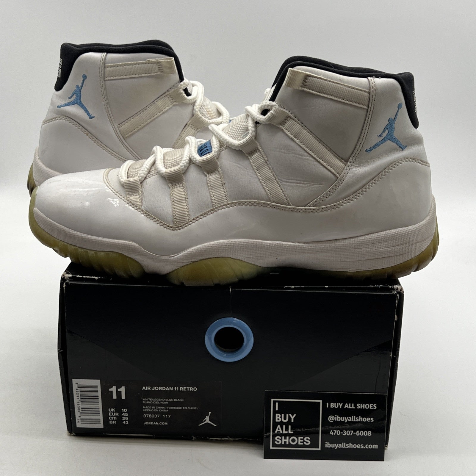 Size 11 - Air Jordan 11 Retro High Legend Blue (378037-117)