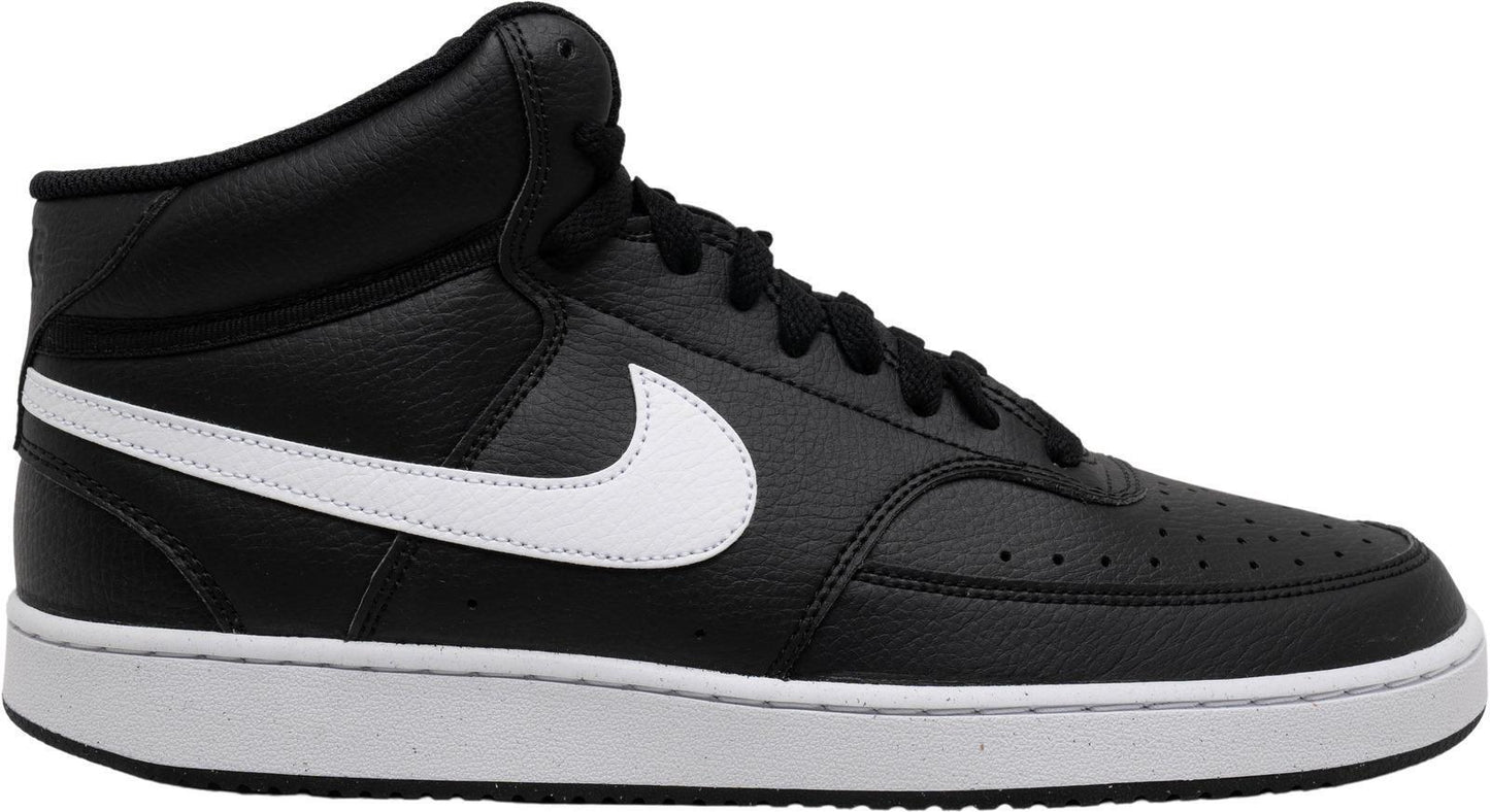 Size 11 - Nike Court Vision Next Nature Mid Black White Leather (DN3577-001)