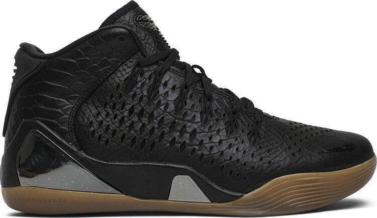Size 13 - Nike Kobe 9 EXT QS Mid Snakeskin Black Leather (704286-001)