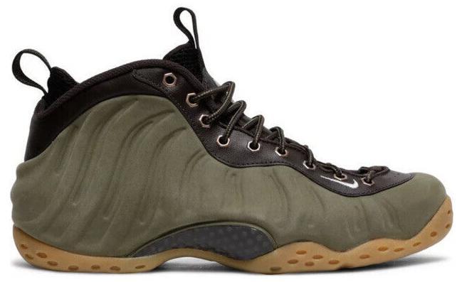 Size 10 - Nike Air Foamposite One PRM Olive Green Brown Suede (575420-200)