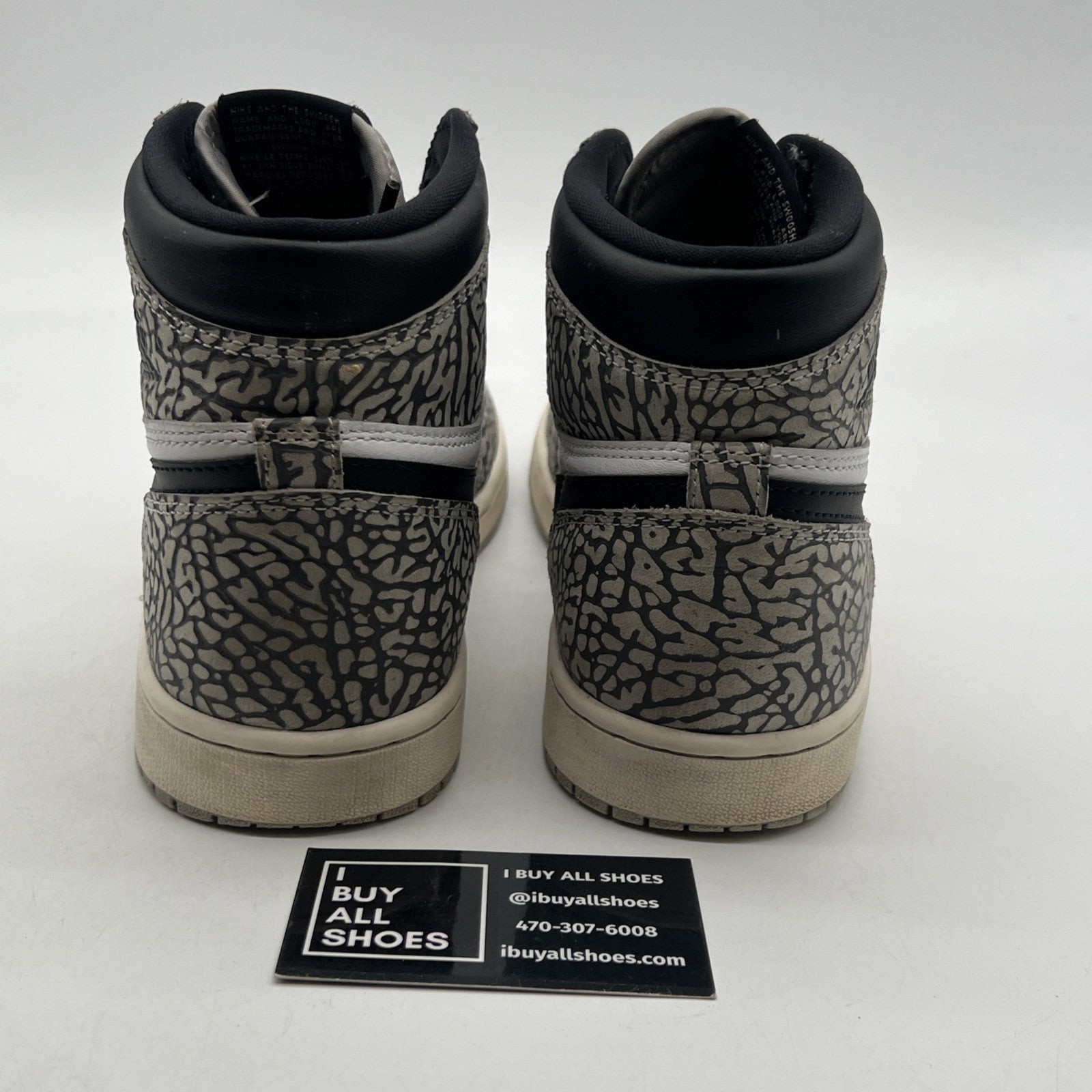 Size 10 - Air Jordan 1 Retro OG High White Cement (DZ5485-052)