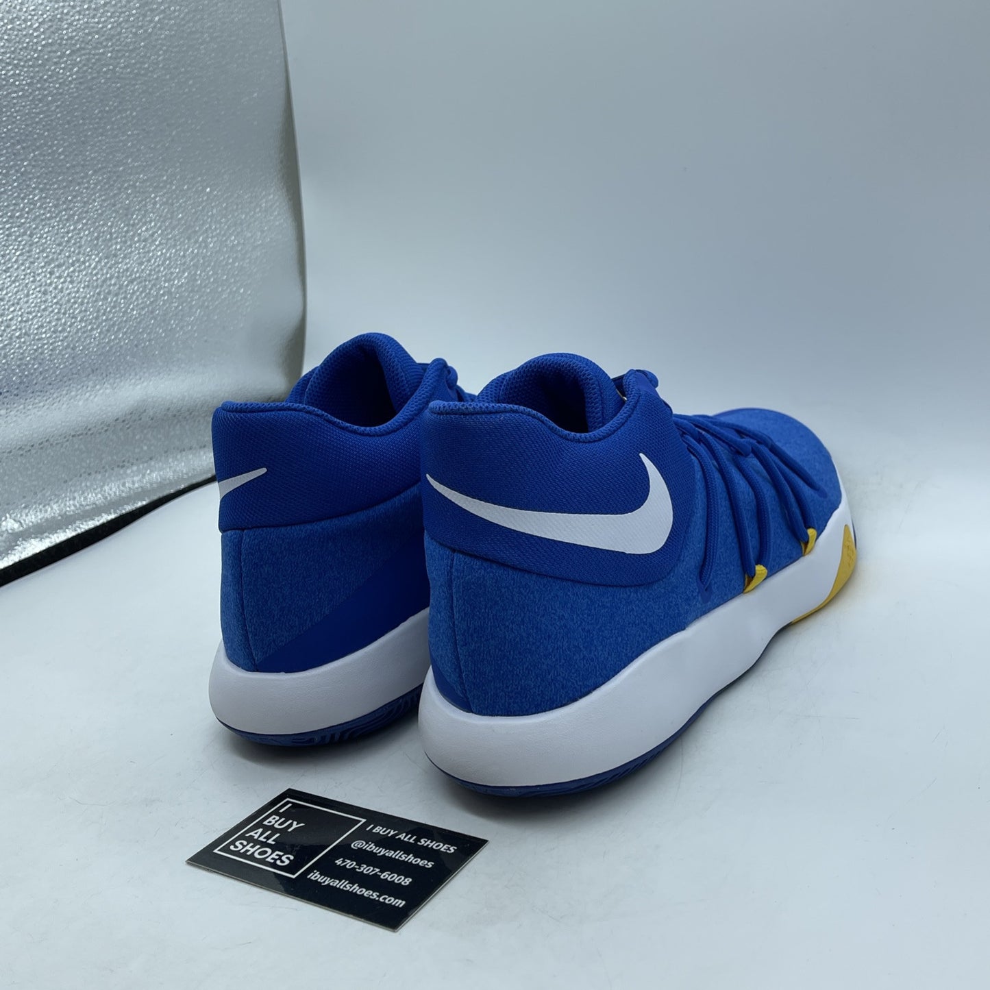 Size 11 - Nike KD Trey 5 V Warriors Blue White Suede Leather (DA7767-603