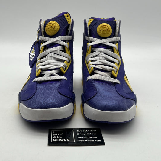 Size 9 - Reebok The Pump Shaq Attaq LSU Lakers Purple Yellow