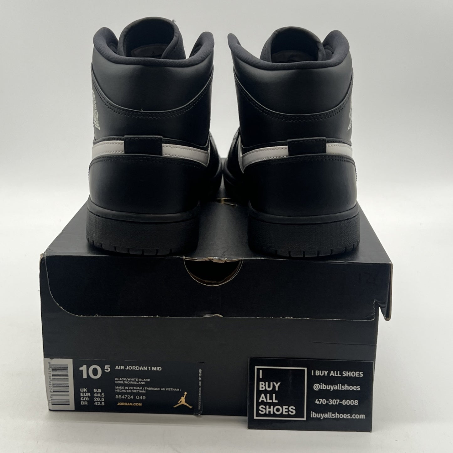 Size 10.5 - Air Jordan 1 Mid Speckle (554724-049)