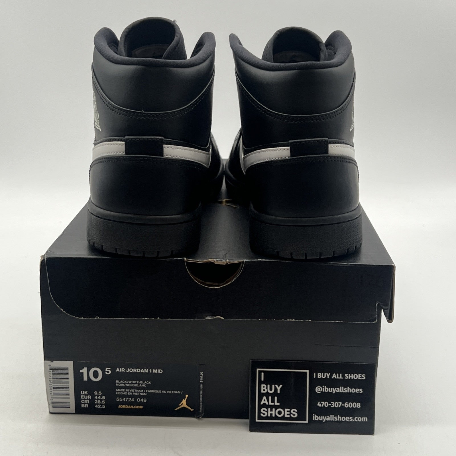 Size 10.5 - Air Jordan 1 Mid Speckle (554724-049)