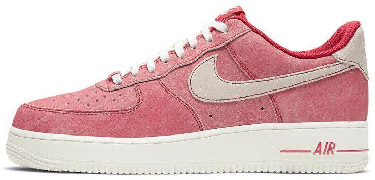 Size 12 - Nike Air Force 1 '07 LV8 Dusty Red Grey White Suede (DH0265-600)