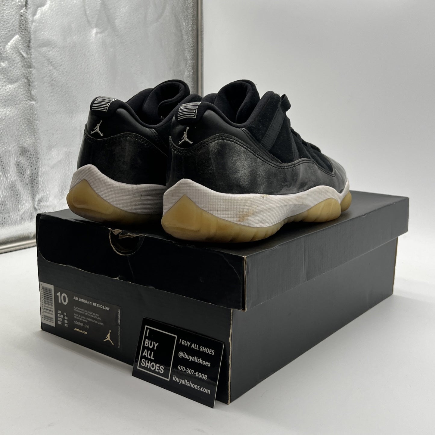 Size 10 - Air Jordan 11 Retro Low Barons (528895-010)