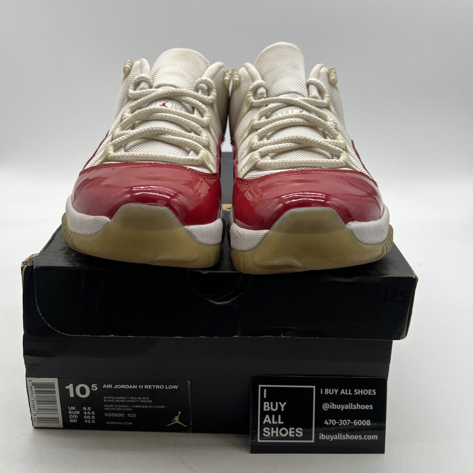 Size 10.5 - Air Jordan 11 Retro 2016 Low Cherry (528895-102)